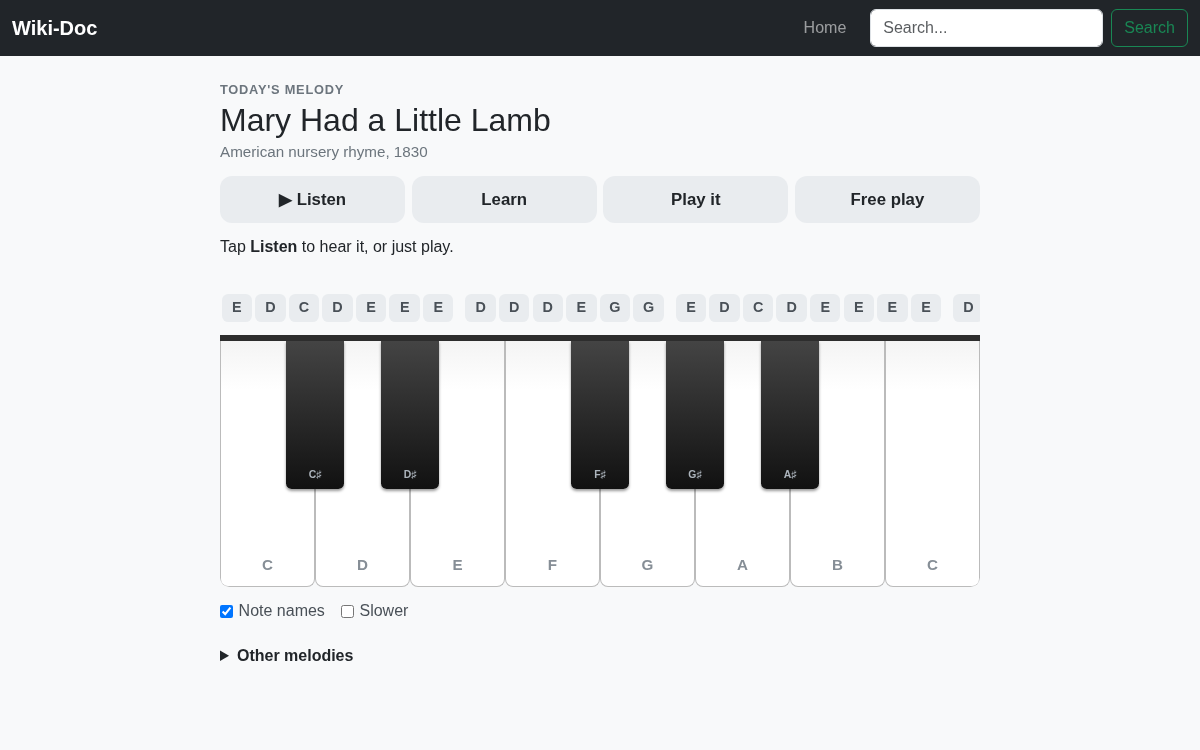 Daily Melody piano
